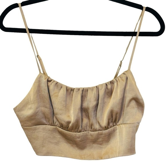 Aritzia Wilfred Sonnet Camisole Neutral Taupe Tan in Marmont Size Large - Picture 3 of 10
